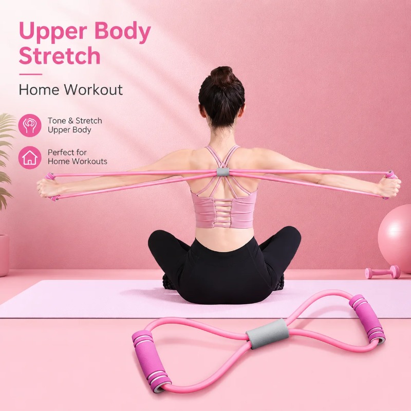 Yoga Fitness At Home - Resistance Bands with Foam Sport At