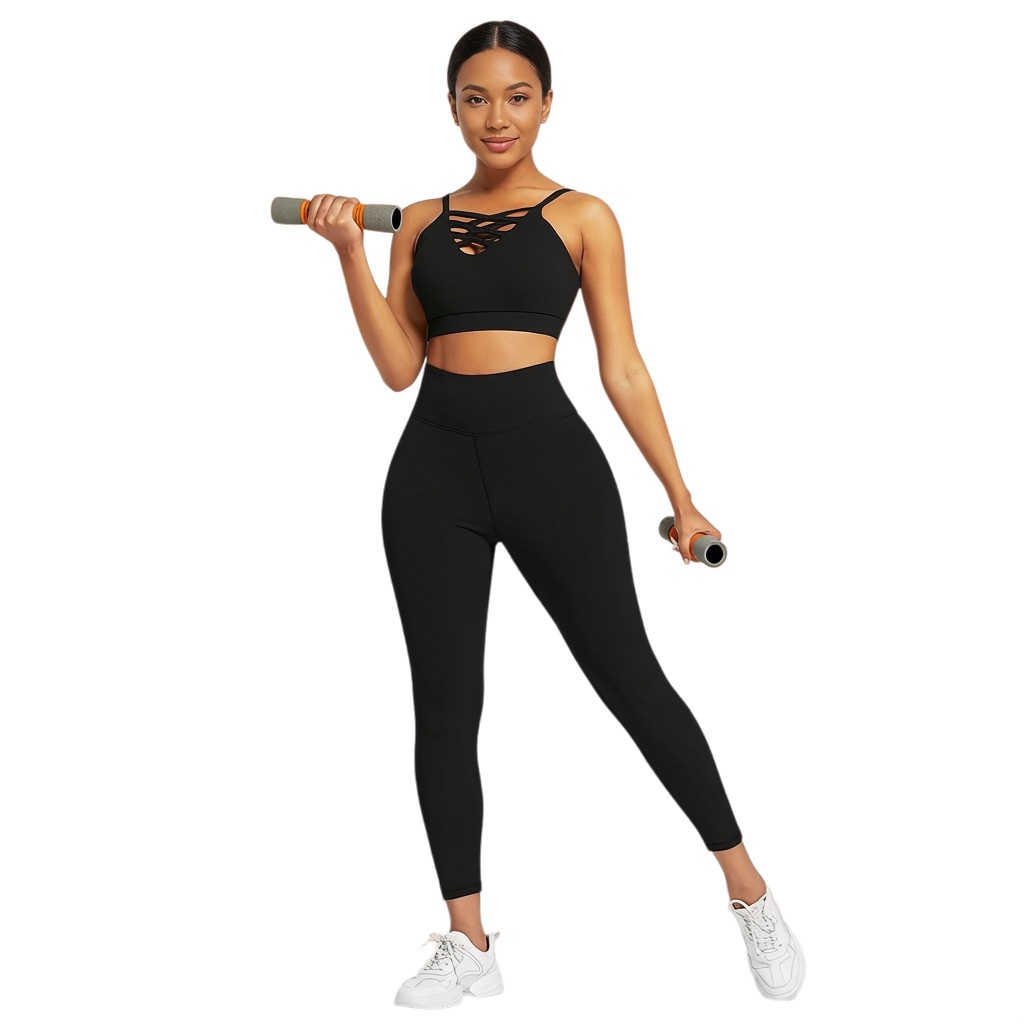 Yoga And Fitness - 3 Pieces Women's Yoga Fitness Set