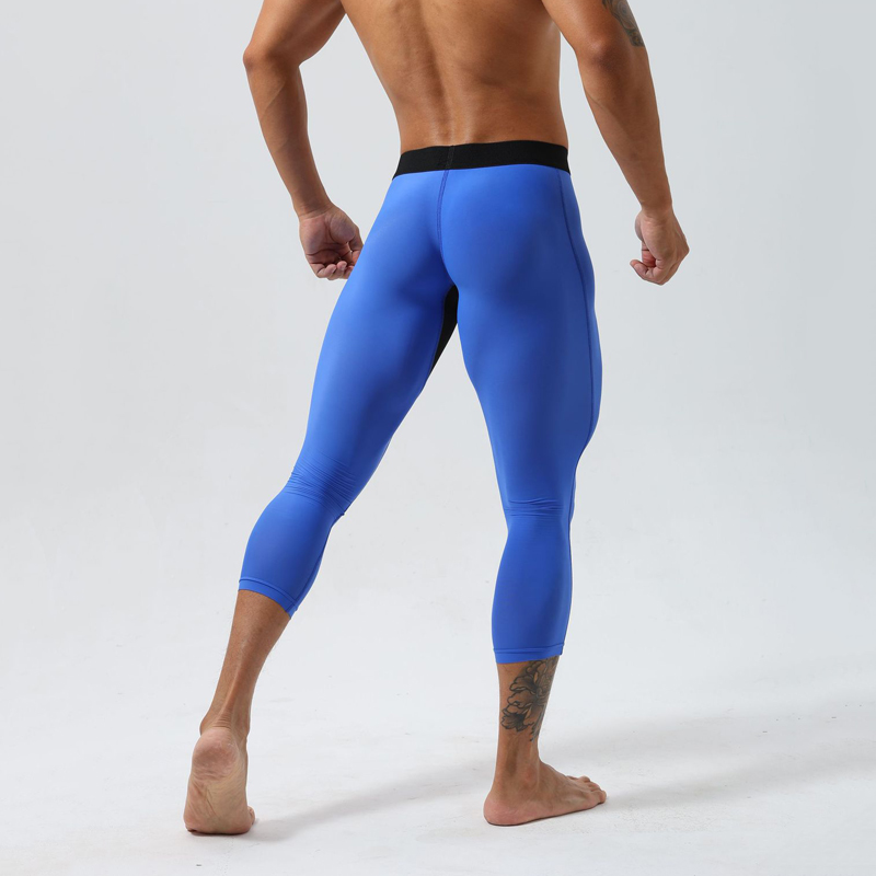 Yoga Fitness For Men - Men's High-Waist Compression Tights Quick-Dry Super