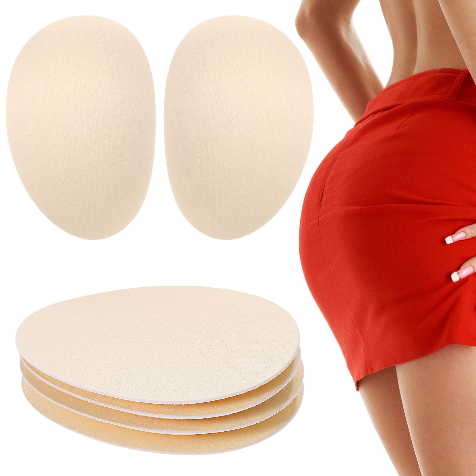 Hip Thrust Pad - 4pcs Crossdressing Hip Pads Sponge Padded