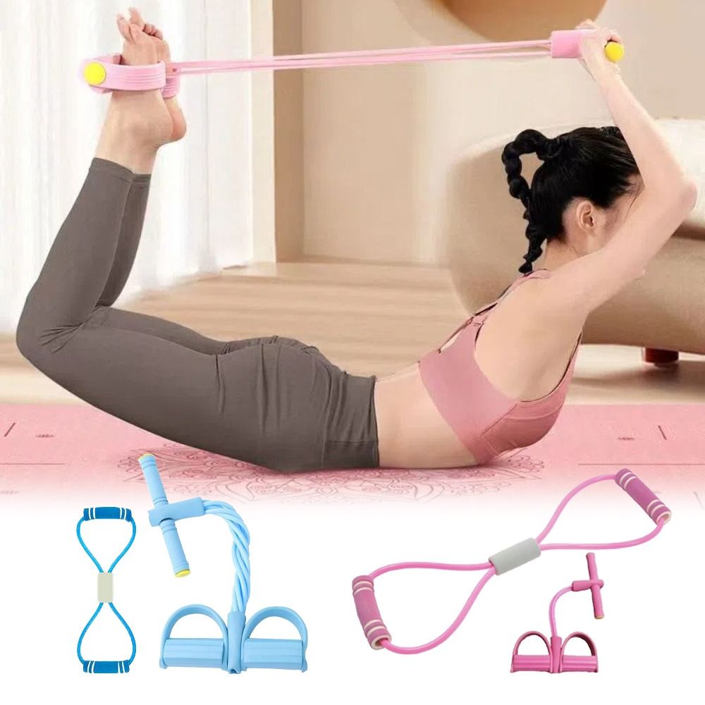 Yoga Fitness At Home - 6-Tube Resistance Bands Set TPE Sport