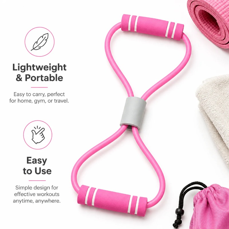 Resistance Bands with Foam Spo - Yoga Fitness At Home recension och pris