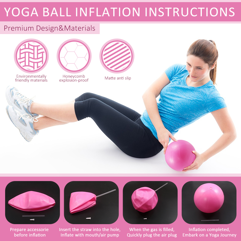 Pilates Ball Resistance Bands  - Yoga Fitness At Home recension och pris