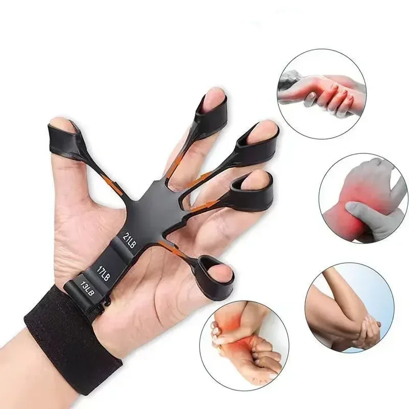 5 Finger Silicone Hand Grip Tr - Grip Strengthener Hand recension och pris