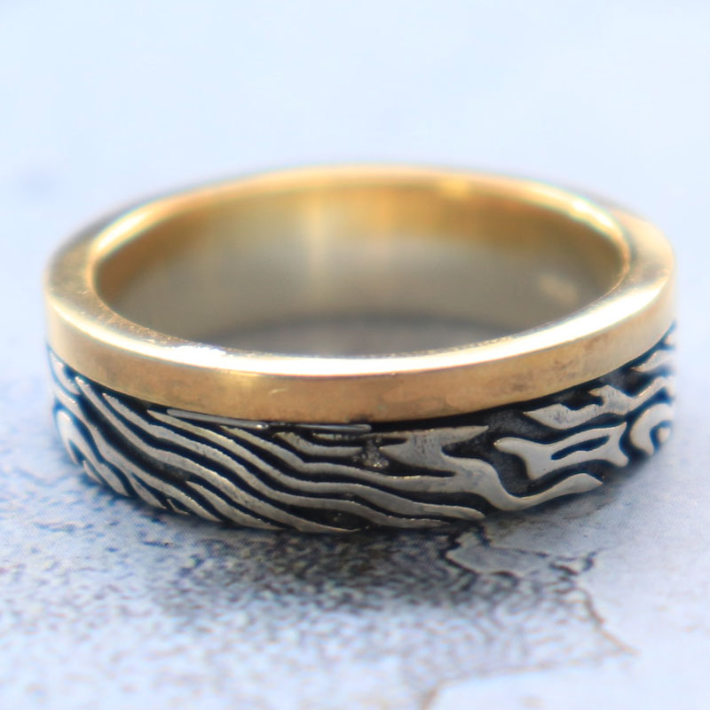 7-10g Mokume Gane Damask Patte - Fitness Tracker Band recension och pris