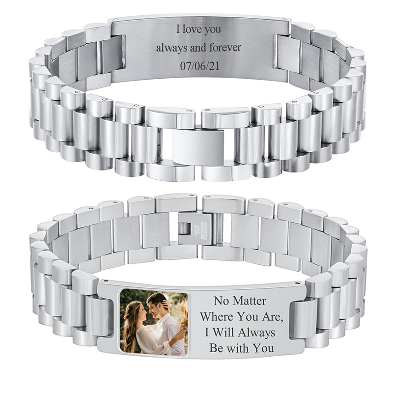 Custom Picture Text Bracelet W - Fitness Tracker Band recension och pris
