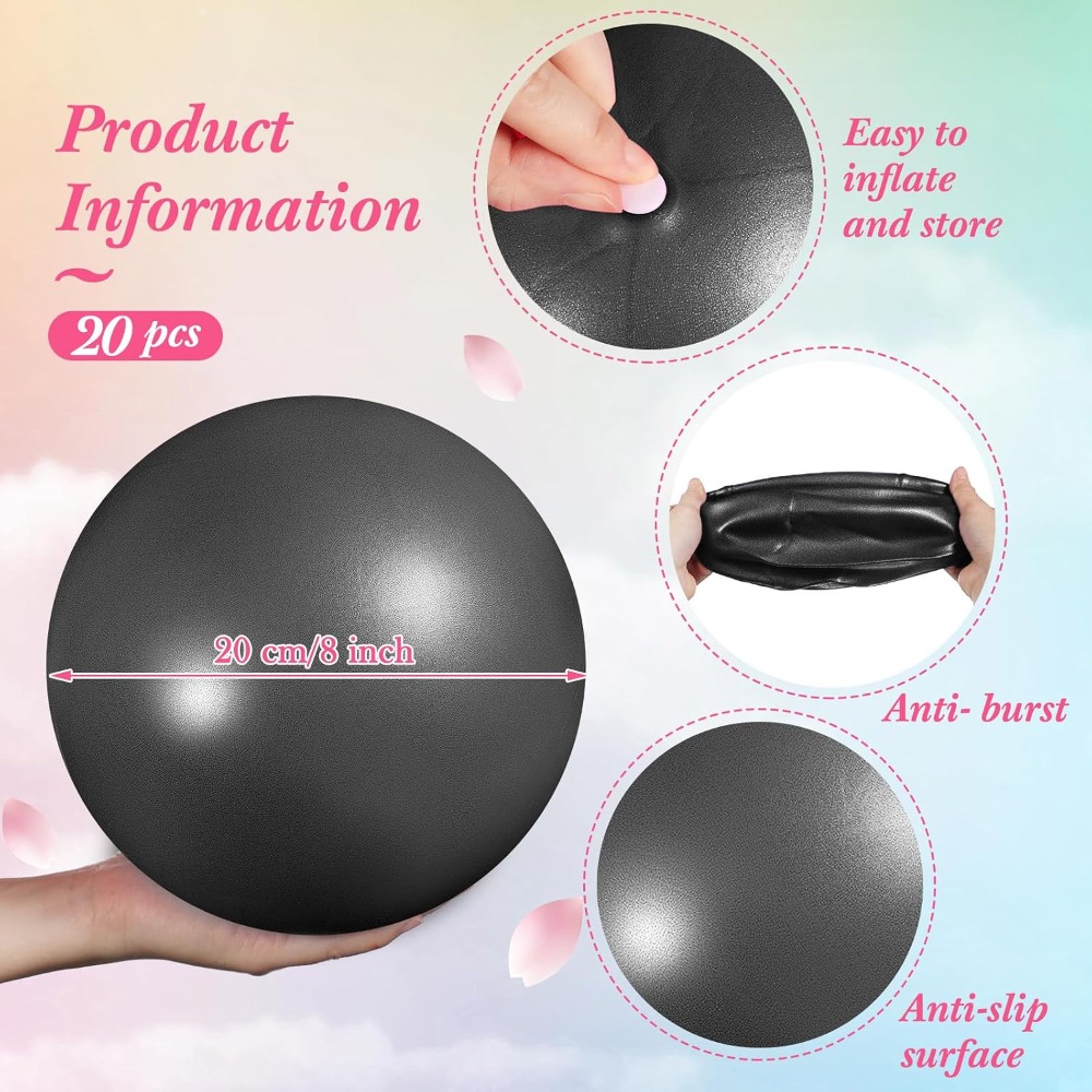 20 Pcs 9 Inch Mini Yoga Ball B - Yoga Fitness At Home recension och pris