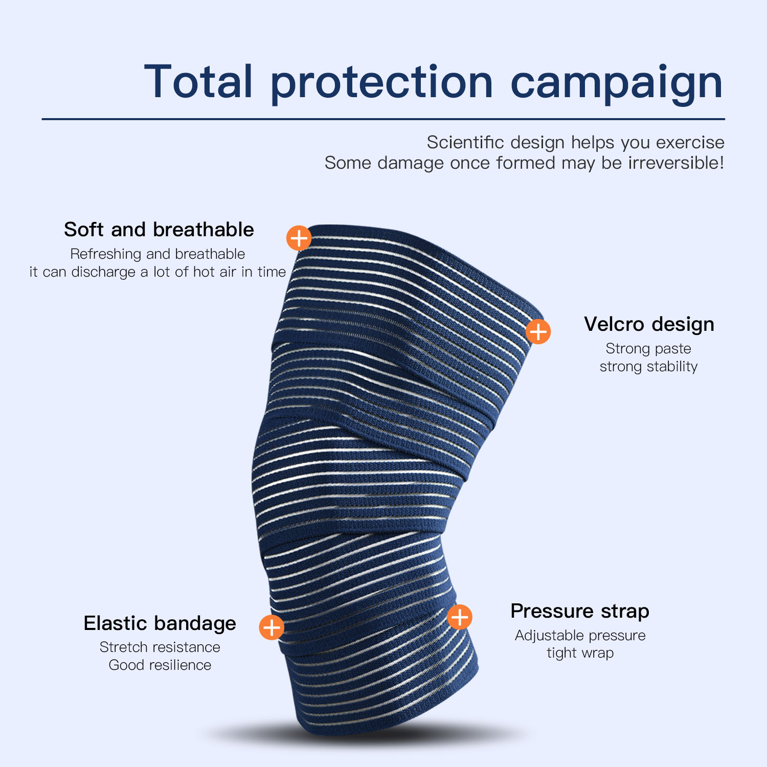 1 PC Tape Compression Bandage  - Knee Sleeve Compression recension och pris