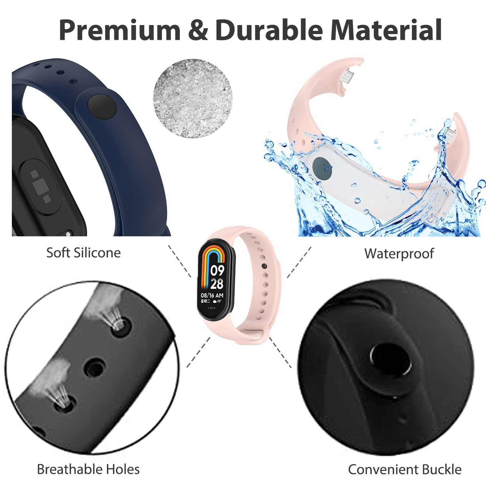 Bracelet for Mi band 8 Strap S - Fitness Tracker Band recension och pris