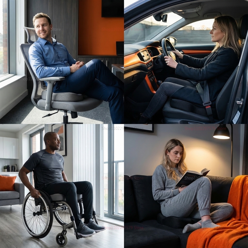 Travel Seat Cushion Memory Foa - Hip Thrust Pad recension och pris