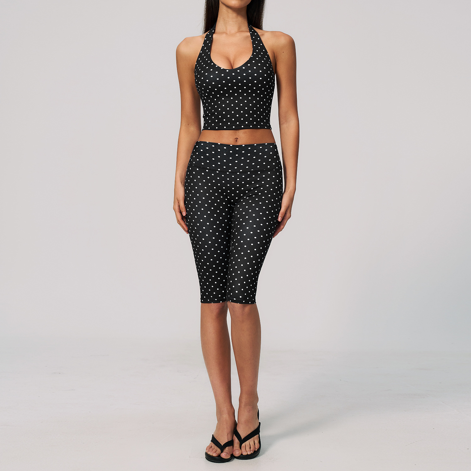 STYLISH LADY Polka Dot Halter  - Yoga Fitness Fit Club recension och pris