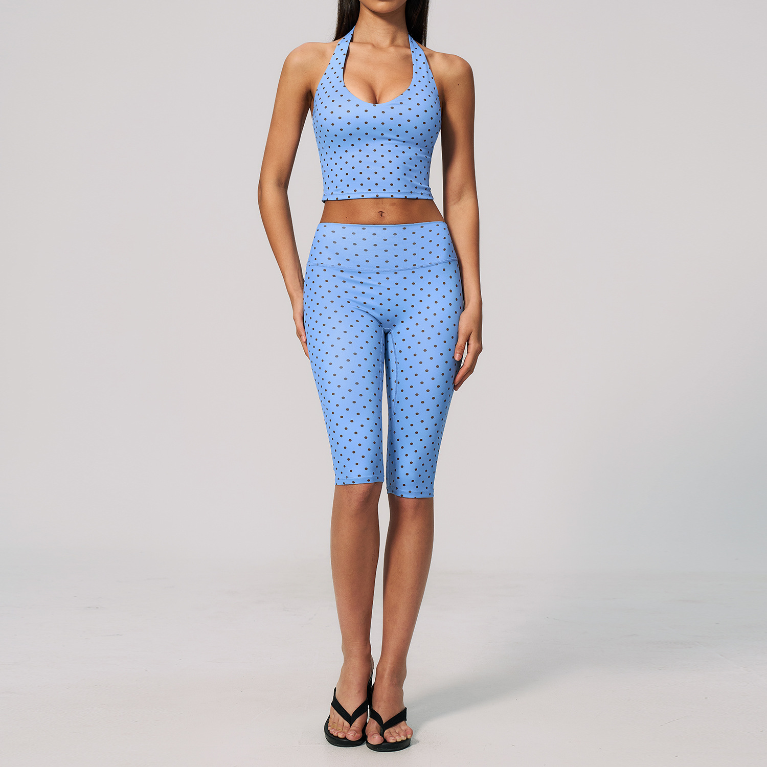 STYLISH LADY Polka Dot Halter  - Yoga Fitness Fit Club recension och pris