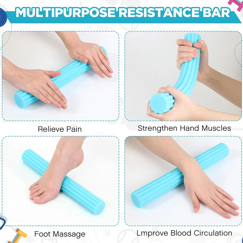 1Pcs Flex Therapy Bar Strength - Grip Strengthener Hand recension och pris